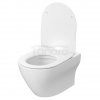 CERSANIT MISKA ZAWIESZANA LARGA PRO OVAL CERSANIT VORTEX Z DESKĄ DUROPLASTOWĄ MOONWAY SPOT SLIM Z PODŚWIETLENIEM LED SET C823: S4026-009